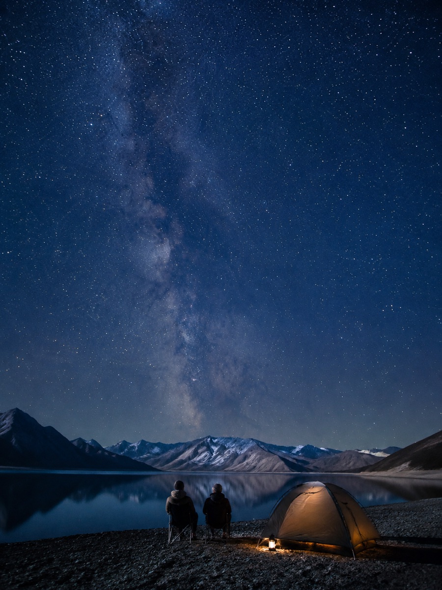 Stargazing at Pangong