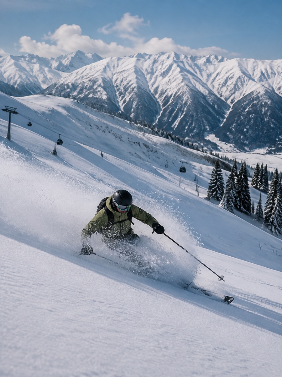 Skiing in Gulmarg